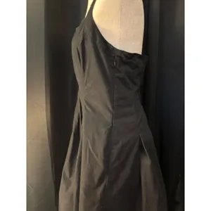 Black Halter Maxi Dress Square Neck Pleated‎ A-Line Gown with Pockets thumbnail 8