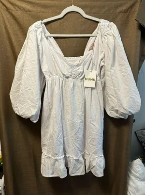 NWT Show Me Your Mumu Mandi Mini Dress White Size XL thumbnail 2