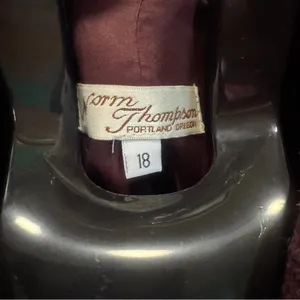 Vintage Norm Thompson Burgundy ‎ Blazer Classic Wool Jacket thumbnail 3