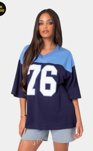 Edikted Blue Jersey thumbnail 1