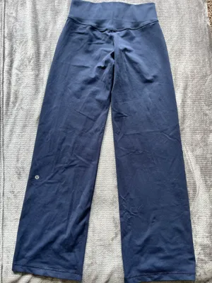 Lululemon Navy Wide Leg Yoga Pants thumbnail 3