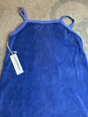 Perfectwhitetee blue terry loop dress Size XS thumbnail 3