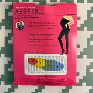 Spanx Maternity Tights Size 1 Xs S Pantyhose Hosiery Textured Stripe Black NEW thumbnail 6