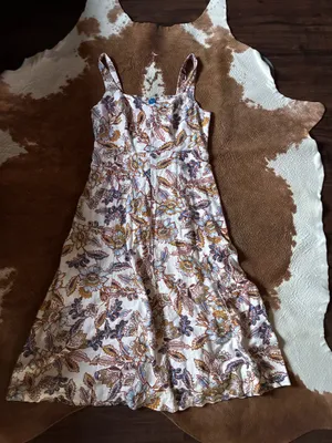 Women's Floral Print Midi Dress from Old Navy size medium thumbnail 1