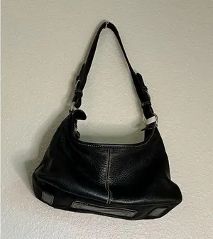 SAK black Rough Leather Satchel Purse Bag thumbnail 4