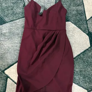 Lulu's Wine High Low Dress Size XL thumbnail 12