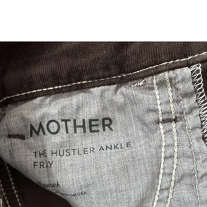 MOTHER The‎ Hustler Ankle Fray Corduroy Pants Hopscotch Brown High Rise Flare 25 thumbnail 5
