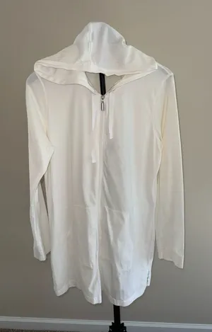 Croft & Barrow Women's Hooded Zip-Up Cover-Up Jacket thumbnail 1