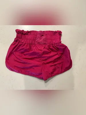 Free People Movement Hot Shot Running Shorts Pink High Rise Size Large thumbnail 5