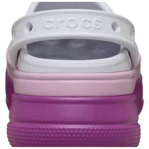 Crocs Classic Stacked Clog Womens 11 Mens 9 White Pink Purple Platform thumbnail 3