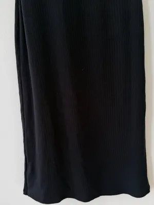 NWT Wilfred Aritizia Temperature Halter Midi Dress in Black Size Small thumbnail 6
