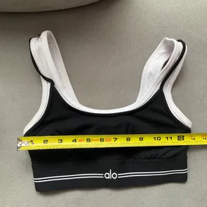 Alo Yoga Airbrush Better Together Bra Black/White S thumbnail 10