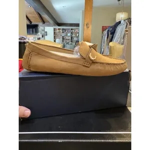 Cole Haan Women's Evelyn Bow Driver Suede Loafers Size 7 Birch Leather thumbnail 5