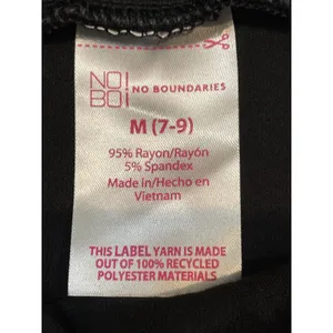No Boundaries Maxi Skirt Size M Black Ribbed Knit High Waist Side Slit NWT thumbnail 5