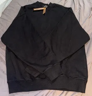 Boyfriend Fleece Crew Neck Pullover 'Onyx' thumbnail 3