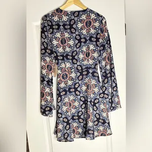Altar'd State Multicolor Floral Long Sleeve Dress, Medium thumbnail 6