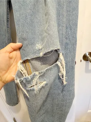 AGOLDE Jamie High Rise Classic‎ Jeans Distressed Dakota Wash size 24 thumbnail 5