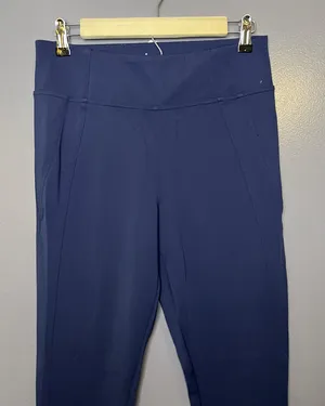 Athleta Pants Womens Medium Blue Skinny Track Ankle Zip Pocket Stretch Athletic thumbnail 1