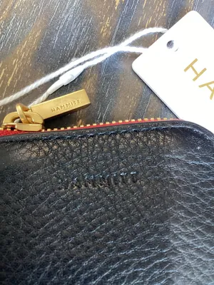 Hammitt Syd Black Leather Pouch with Gold Tone Hardware thumbnail 2