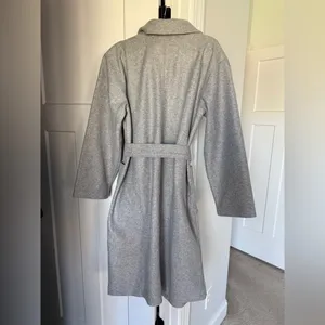 NWT GAP Light Gray Coat New‎ Belted Pockets Trench Long thumbnail 6