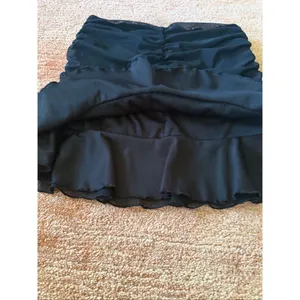 Forever 21 Black Ruched Strapless Peplum Tube Top Size S thumbnail 4