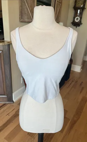 Lululemon Athletic Align Padded Bra Shelf Tank Top Off White thumbnail 1