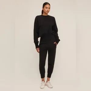 Marissa Webb SO HIGH WAISTED FRENCH TERRY SWEATPANTS IN BLACK size small‎ thumbnail 3