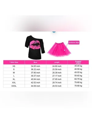 WILDPARTY 80s Outfit for Women Costume Accessories Set Pink Tutu Fanny Pack thumbnail 9