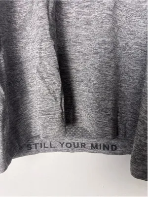 Lululemon Swiftly Tech Gray Long Sleeve Running Yoga Shirt Still Your Mind thumbnail 2