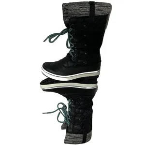 TOTES Glenda Black, Women's Lace-Up‎ Boots, Size 6 Med thumbnail 6