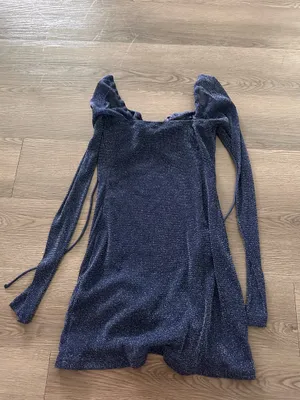 Princess Polly navy shimmery mini dress thumbnail 3