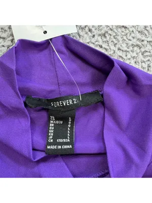NWT Forever 21 Knit Crop Top Shirt Blouse Womens L Turtle Neck Drawstring Tie thumbnail 5