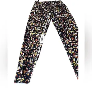 Aerie Offline Goals High‎ Waisted Black Multicolor Abstract Leggings Size S thumbnail 13
