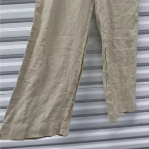 Quince Women 100% European Linen Pants Size Medium Flax Wide Leg Vacation Travel thumbnail 6