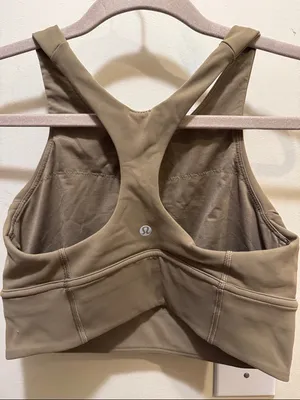 lululemon athletica Olive Green High-Neck Sports Bra thumbnail 2