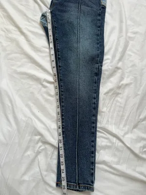 REVICE Dark Indigo Skinny Jeans with Front Seams thumbnail 4