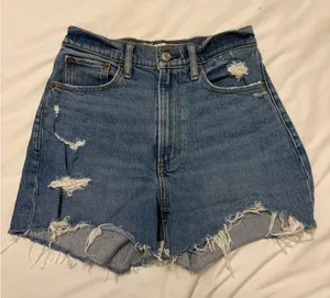 Abercrombie and Fitch the 4” Mom Short High Rise Curve Love 25/0 thumbnail 1