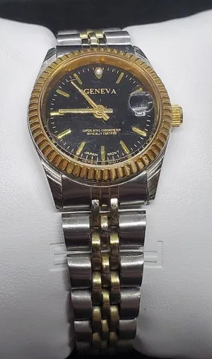 Geneva Superlative Chronometer Silver & Gold Watch thumbnail 1