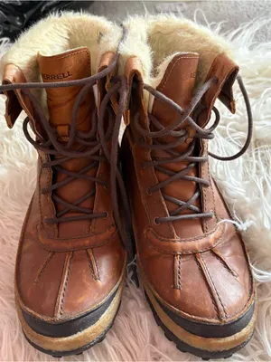 Merrell Tremblant Waterproof Leather Faux Fur Winter Boots Brown Women’s 7.5 thumbnail 3