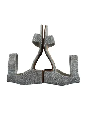 GB girls Silver Glitter Ankle-Strap Heels thumbnail 4