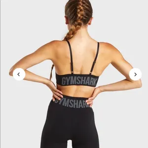 Gymshark Flex Strappy Sports Bra Black Gray Size Small thumbnail 2