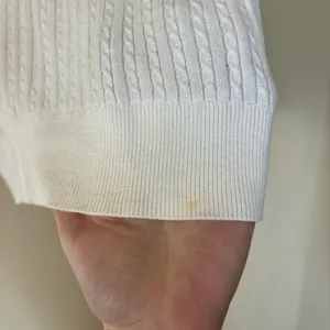 LRL‎ Lauren Ralph Lauren White Short Sleeve Zip-Up Sweater large cotton thumbnail 6