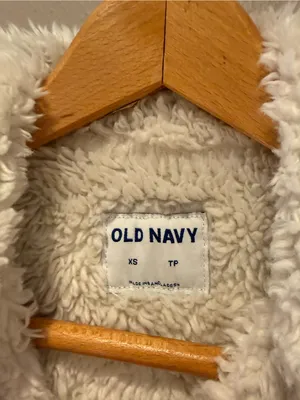 Old Navy Sherpa Lined Denim Trucker Jacket Size XS thumbnail 3
