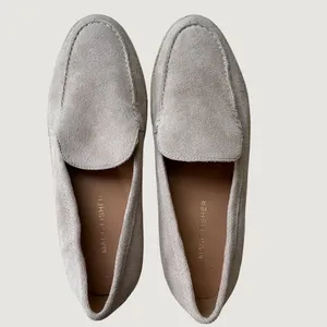Marc Fisher Womens Suede Espadrille Loafers Taupe Beige Moc Toe Flats Size 7M thumbnail 8