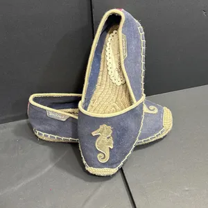 Lilly Pulitzer Preppy Nautical Beach Designer‎ Espadrille True Navy Seahorse 6 thumbnail 2