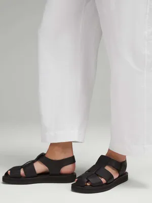Lululemon Lightweight Mid-Rise Barrel-Leg Cropped Pant Color White thumbnail 5