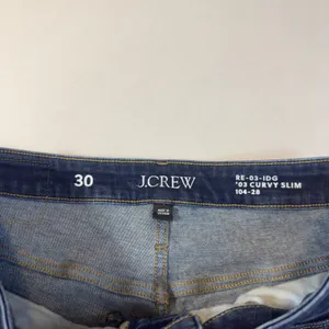J.Crew 03 Curvy Slim Jeans Size 30 Dark Indigo High Rise Straight Leg Denim Crop thumbnail 6