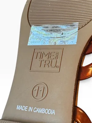 Time and Tru Women's Huarache Jelly Sandals Flats Sz 11 NWT thumbnail 5