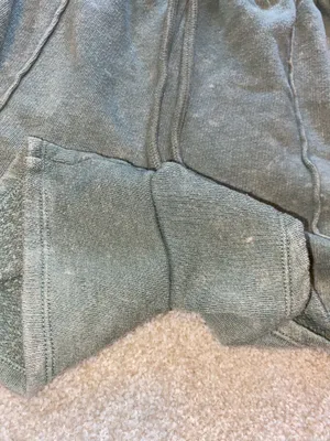 So Wear it Declare it Junior Cotton Olive Green Cargo Tie Front Fleece Shorts thumbnail 3
