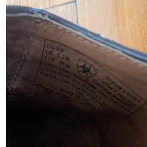 Ariat 8 Women's Clogs‎ Mules Brown Leather Desert Star Block Heel Lizard Western thumbnail 6